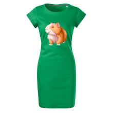 Morče - kreslené, bílo oranžové