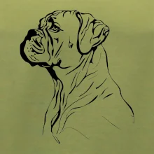 Boxer černá kresba