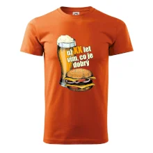 Pivo a burger vím co je dobrý