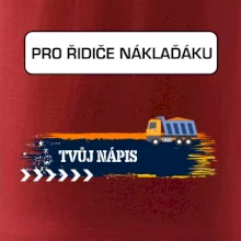 Stavba - vlastní nápis - náklaďák