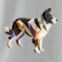 Border colie slepená z papíru