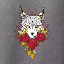 Rys s červenými růžemi  (Pecka design)