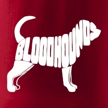 Bloodhound nápis v těle
