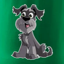 Knírač kreslený sedící