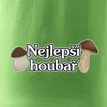 Nejlepší houbař - nápis s houbama