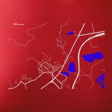 Chlumec 403 39 mapa s vodními toky