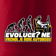 Evoluce vrchol je řidič autobusu