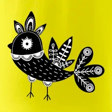 Ptáček černobílý folklór