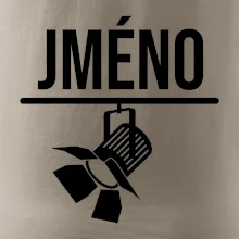 Jméno a nápis na zádech - stage crew