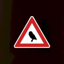 Dopravní značka - Pozor sova