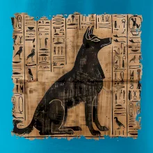Egyptské hieroglyfy pes