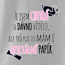 Že jsem chytrá se dávno vědělo