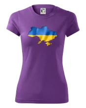 Ukrajina vlajka mapa