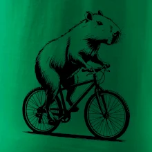 Kapybara na kole černá