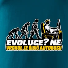 Evoluce vrchol je řidič autobusu