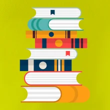 Knihy flat design Knihy flat design