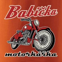 Babička motorkářka