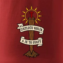Geodet zatluču kolík a je to svatý