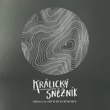 Králický Sněžník - vrstevnice v kruhu