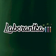 Laborantka a zkumavky