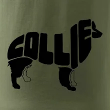 Border kolie písmo v těle