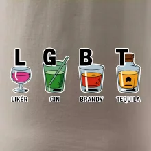LGBT -  Likér, Gin, Brandy, Tequila