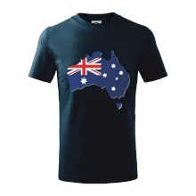 Austrálie - vlajka mapa