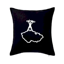 Mapa ČR - cyklista na prsou