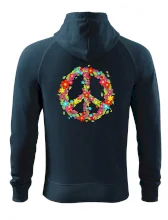 Peace symbol červené květiny