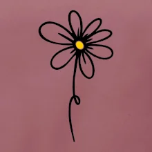 Kopretina - dole na výšku