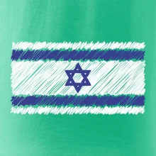 Vlajka Izrael kreslená