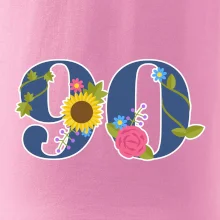 Květinové číslo kreslené - 90