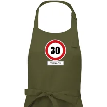 Dopravní značka - rychlost 30 - váš nápis