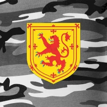 Skotský lev na hrudi