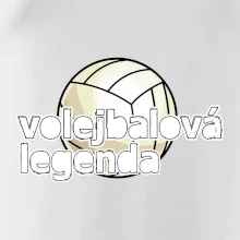 Volejbalová legenda - bílé písmo