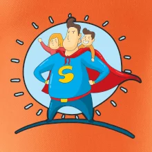 Táta superman - holka a kluk