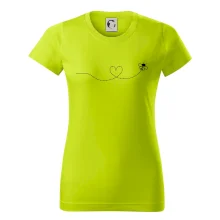 Dráha letu včely - srdce