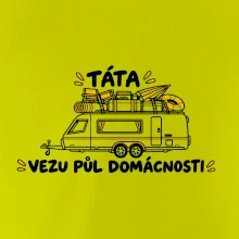Táta vezu půl domácnosti rodinný karavan