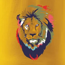 Hlava lva kreslená jednoduchá