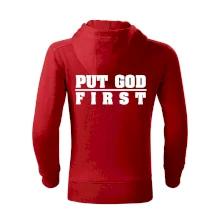 Put God first tlustý nápis Put God first tlustý nápis