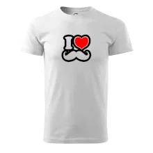 i love mustache - obrys i love mustache - obrys