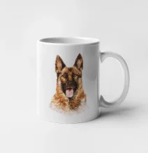 German shepherd - vodová barva