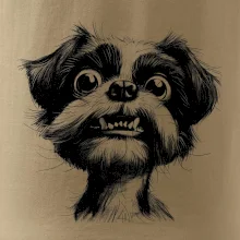 Černobílá karikatura Ši-tzu