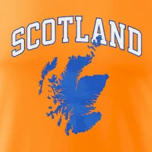 Scotland nápis s mapou