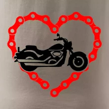 Moto srdce řetěz - chopper