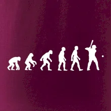 Evoluce baseball pálkař nápřah + míček
