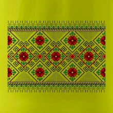 Ukrajinský vzor - Červeno Zelený
