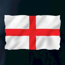 Anglická vlajka vlající