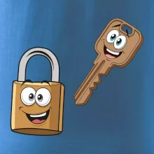 Parové triko - Zámek a klíč