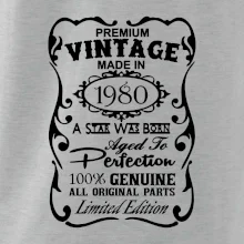 Vintage Etiketa - 1980